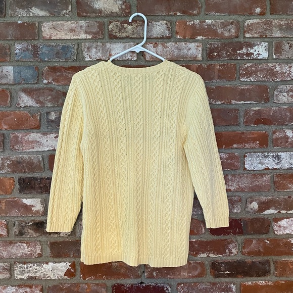 Lands’ End yellow sweater - Picture 2 of 5